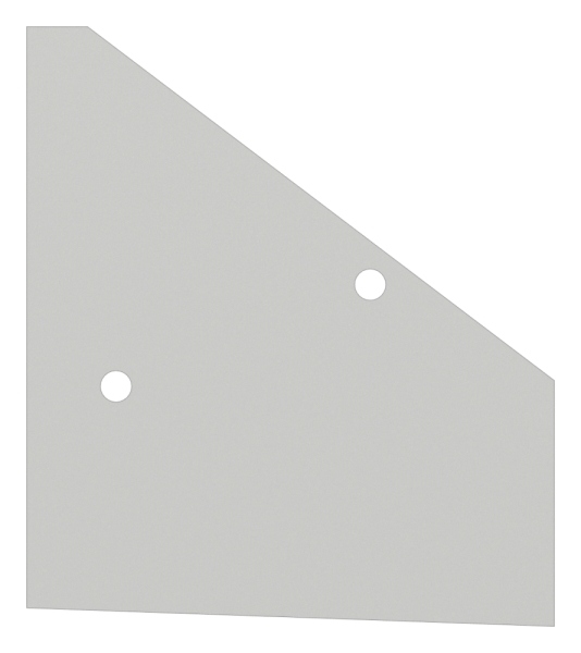 Endkappe Aluminium pulverbeschichtet RAL 7016 rechts fuer Vordachprofil eleganza canopy-88-11VDE-EK-RE.7016