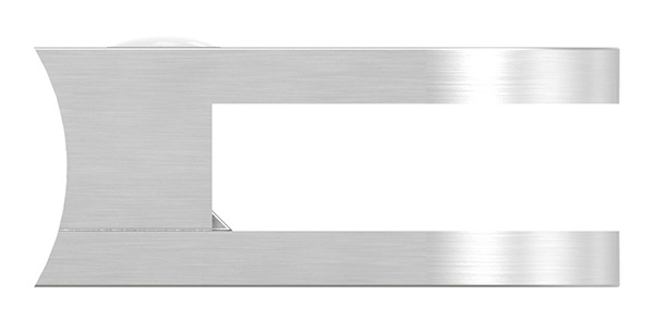 Glasklemme | Maße: 40x28x17,4 mm | Anschluss Ø 33,7 mm | V2A
