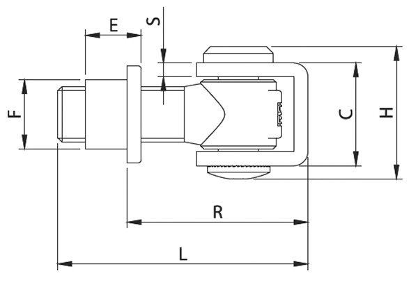 Torband M20 verstellbar schweißbar Stahl (roh) S235JR
