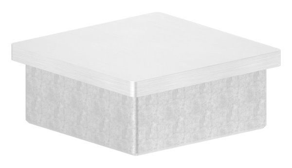 Endkappe für Rohr 60x60x3,0 mm zum Kleben V4A