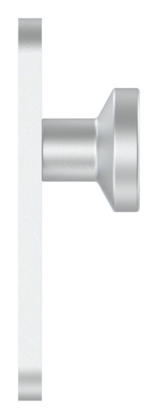 Alu-Tuerknopf - mit Alu-Zylinderkurzschild -rund- - Aluminium EV1-12-3053.6