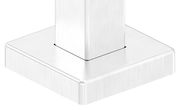 Edelstahlpfosten V2A 40 x 40 x 2-0 mm H- 880 mm zur Bodenmontage-88-1140561.240