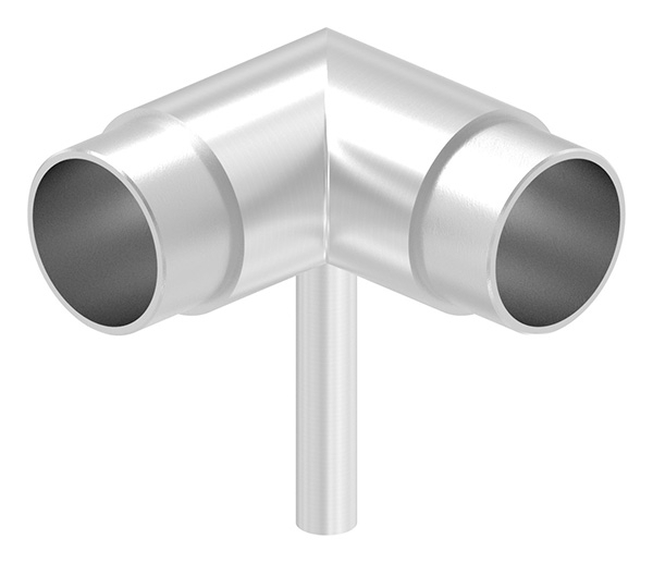 Steckecke mit Stift für Rundrohr Ø 42,4 x 2,0 mm V2A