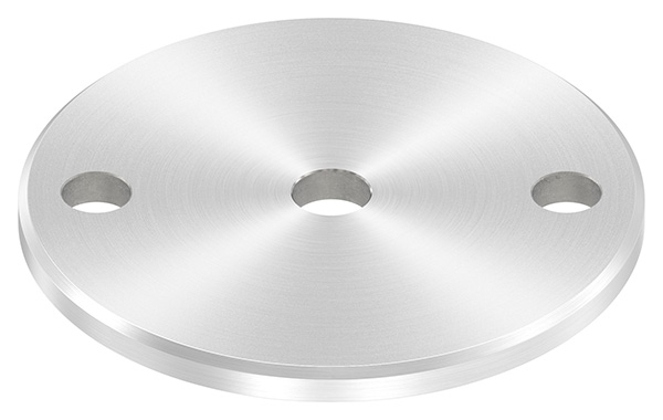 Ankerplatte Ø 100 x 6 mm mit Zentrierbohrung: Ø 12,5 mm V2A