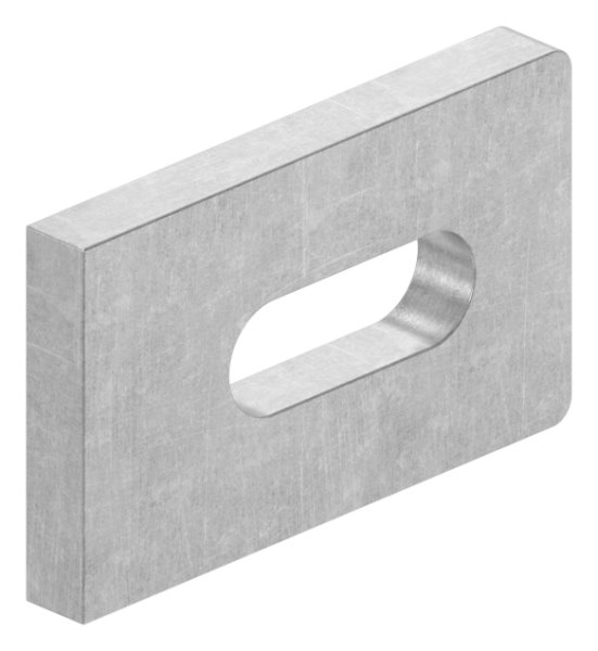 Anschweisslasche Stahl S235JR 50 x 30 x 6 mm mit Langloch 25x9 mm-88-1154122.ST