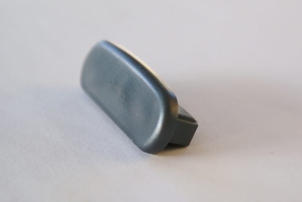 Endkappe Kunststoff fuer Handlauf 40 x 8 mm stratosanthrazit glanzeffekt-88-11EK-F408.502