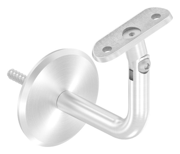 Handlaufhalter mit Gelenk und Halteplatte für Ø 42,4 mm V2A