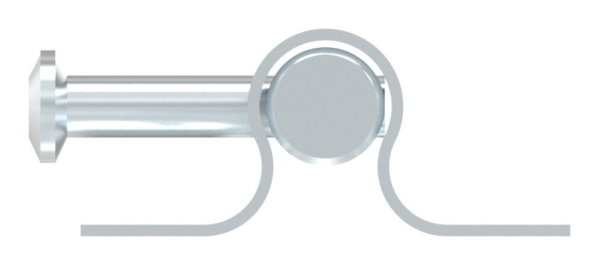 Torriegel - Laenge- 60 mm - verzinkt - zum Anschrauben-30-3855.8