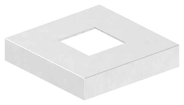 Abdeckrosette 129x129x25 mm fuer Vierkantrohr 50x50 mm V4A-11-2535.1