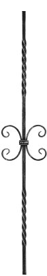 Zierstab | Länge: 900 mm | Material: 12x12mm | glatt | Stahl (Roh) S235JR