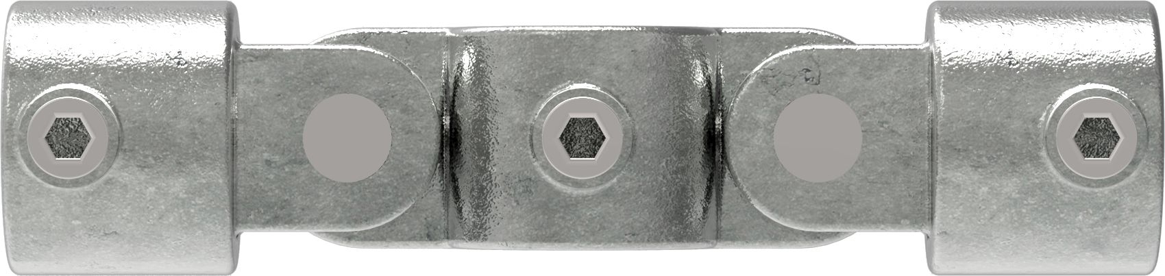 Rohrverbinder Gelenkstueck doppelt 180° Ø 60-3 mm -2- - Temperguss verzinkt - 167E60-167E60