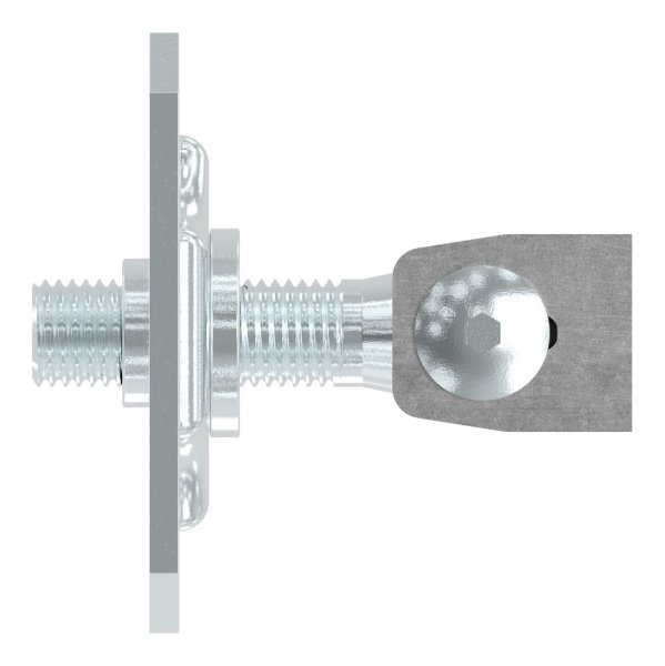 Torband M18 verstellbar mit Befestigungsplatte Stahl (Roh) S235JR