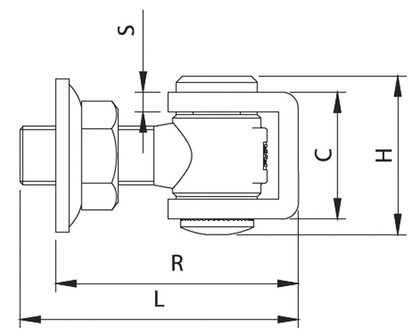 Torband M20 verstellbar schweissbar Stahl -roh- S235JR-30-3500.8