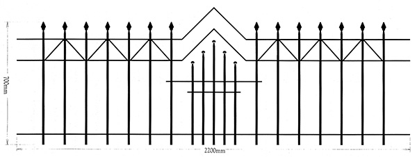 Zaunfeld 70x220cm