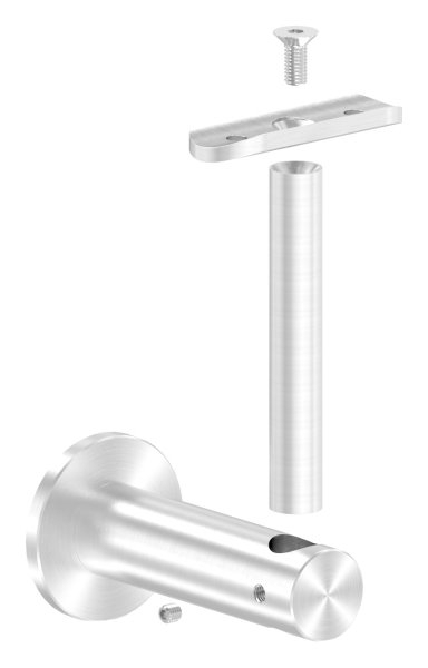 Handlaufhalter mit Halteplatte für Ø 42,4 mm V2A
