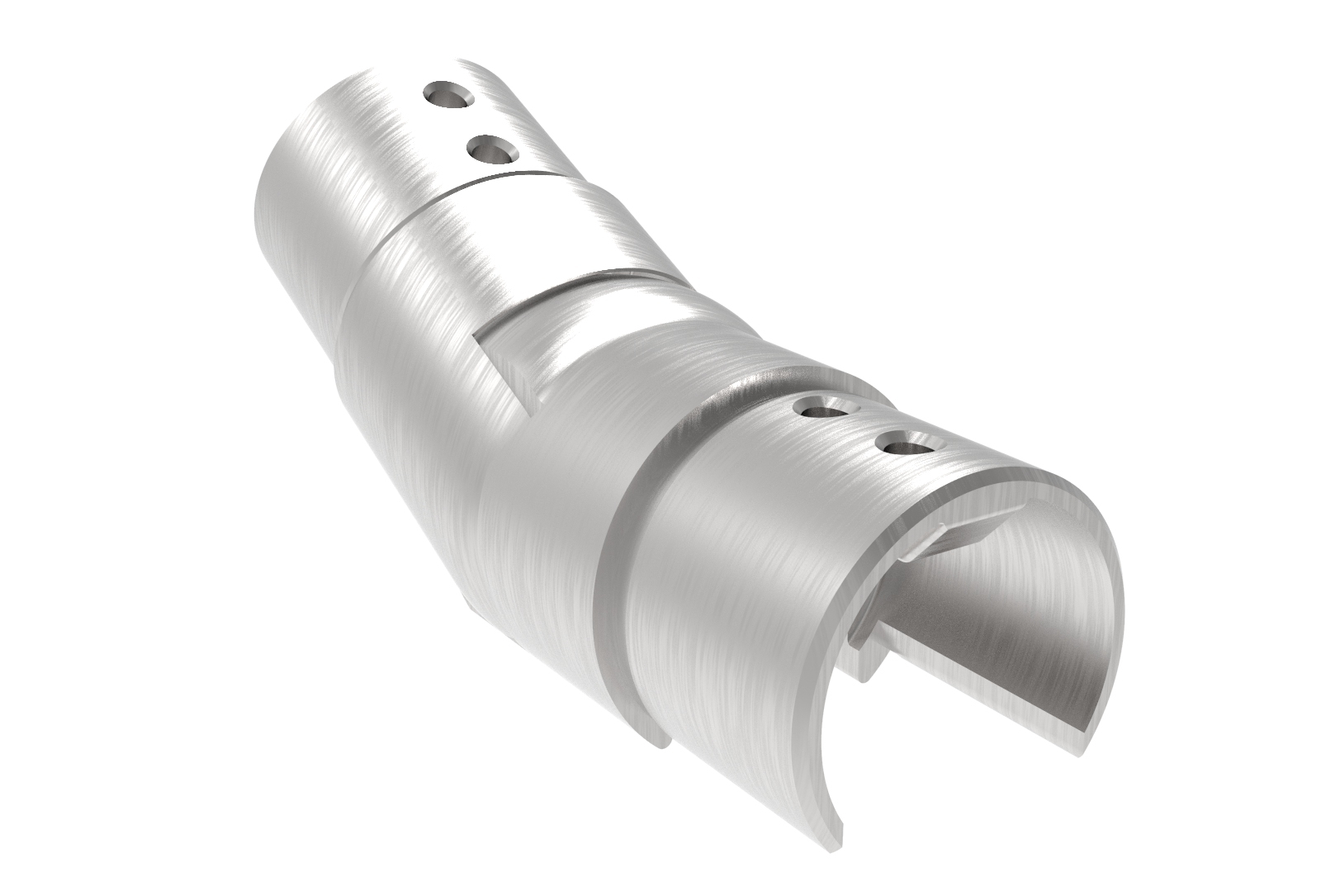 Nutrohrwinkel Edelstahl AISI 316 D 42-4x1-5 mm Bogen 25-55° verstellbar-89-11A146312042-A.4