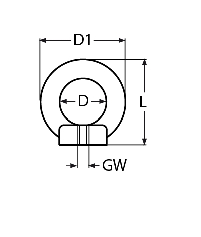 Ringmutter gegossen aehnlich DIN 582 Innendurchmesser- 15 – 30 mm V4A- Verkauf in VPE-66-64-411.8268