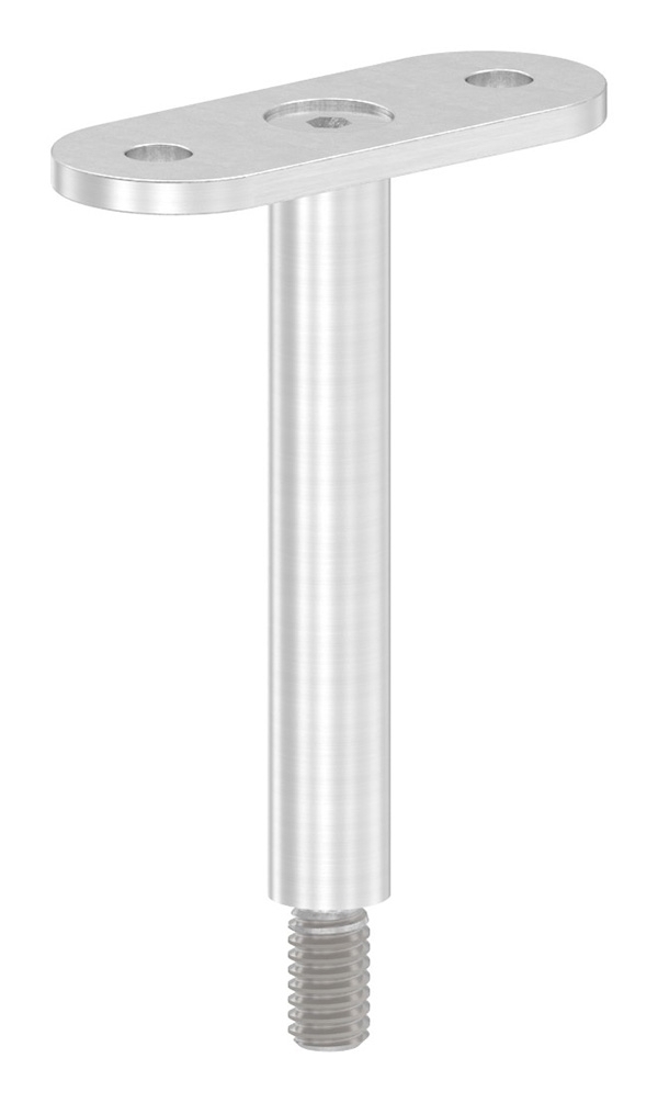 Handlaufstift Edelstahl V2A Ø 12 mm H- 78 mm mit gerader Anschlussplatte-88-1160710.240