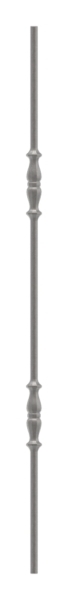 Zwischenstab | Länge: 900 mm | Material: 14 mm | rund, gehämmert | Stahl S235JR, roh