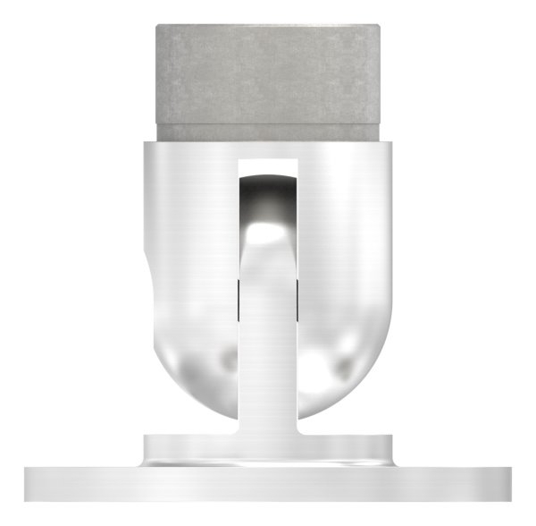 Wandhalter flexibel für Rundrohr Ø 42,4 x 2,0 mm | V2A