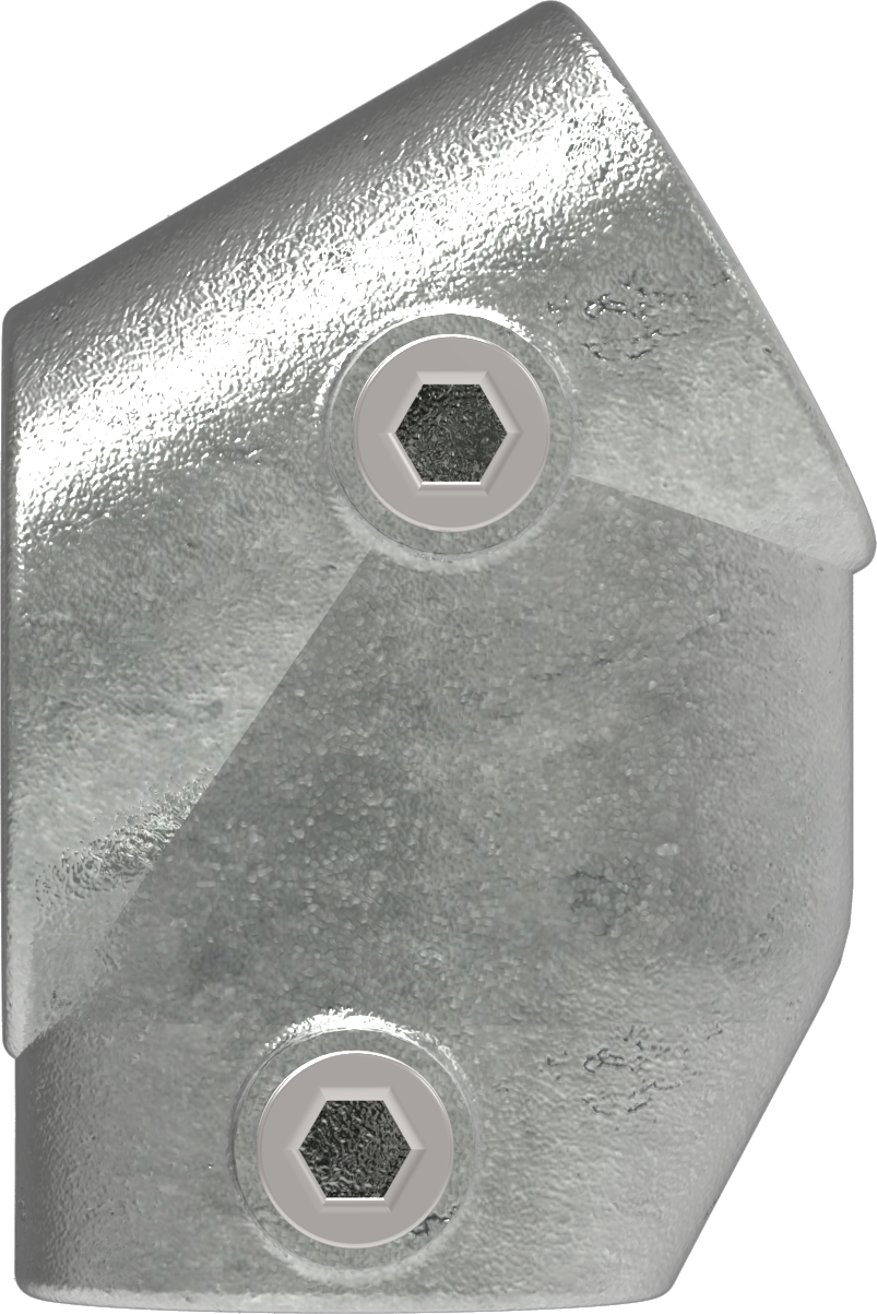 Rohrverbinder T-Stueck kurz 30-60° Ø 26-9 mm -3-4- - Temperguss verzinkt - 129A27-129A27
