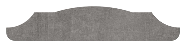 Handlauf | 40x12 mm | Länge: 3000 mm | Halbrund | Stahl (Roh) S235JR