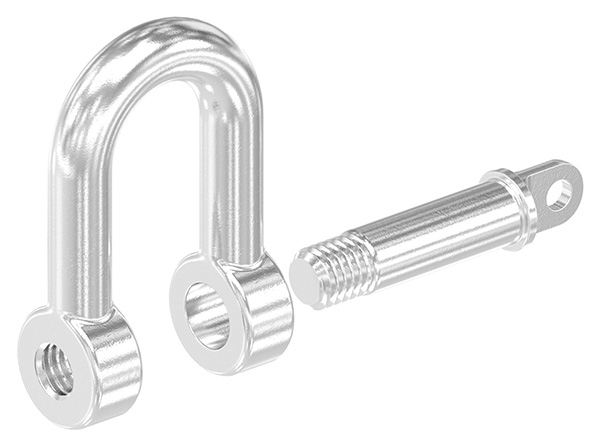 Schäkel | für Seil Ø: 8 mm | V4A