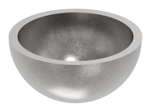 Halbhohlkugel Ø 30 mm | glatt | Stahl S235JR, roh
