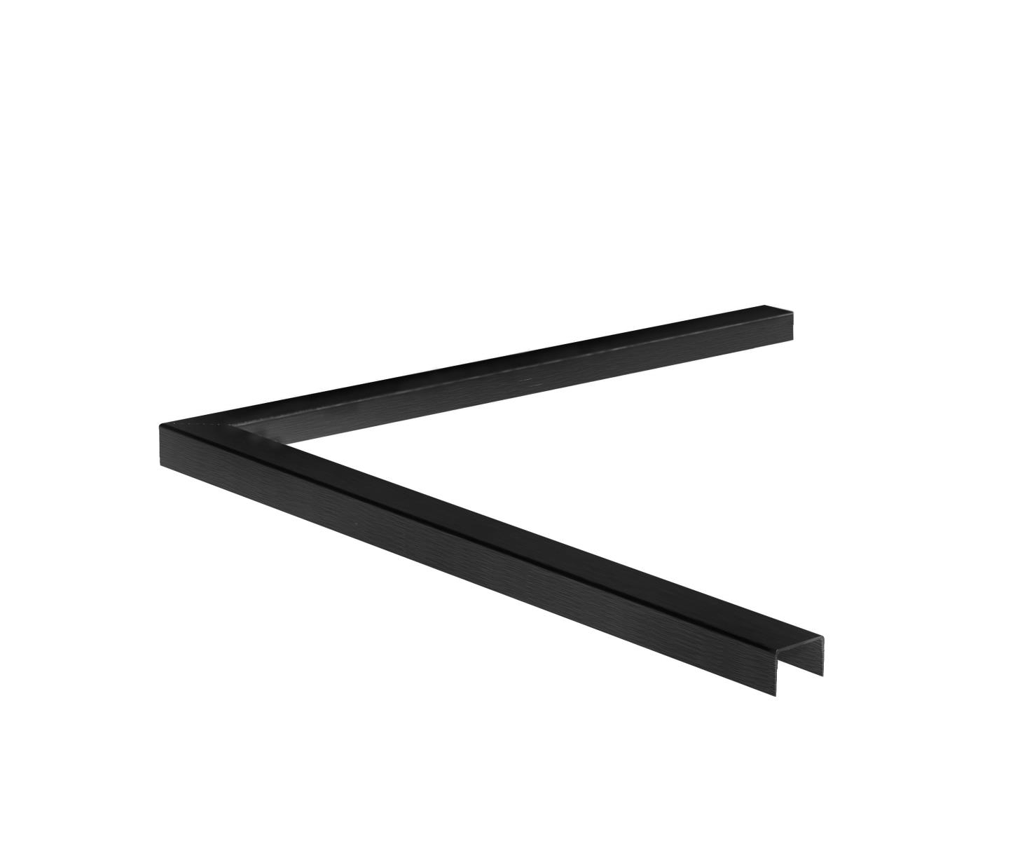Glaskantenschutz Eckstueck Aluminium fuer Glas 20-00-21-52 mm schwarz eloxiert-89-11AL6901022G90SEB-A.4