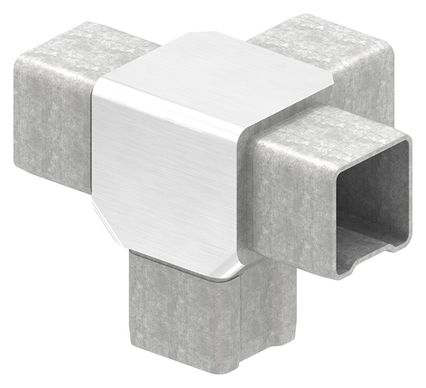 T-Verbinder V4A fuer Rohr 40x40x3 mm steckbar-88-1110154040.3