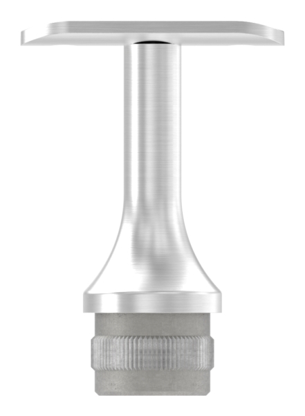 Stuetze mit Halteplatte fuer Rundrohr Ø 42-4 mm - Stopfen fuer 33-7x2-0 mm V2A-12-2150.4