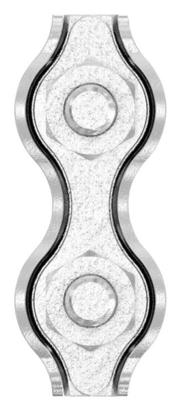 Duplexklemme - fuer Seil Ø 2 mm - V4A-11-2929.2