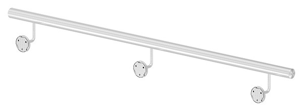 Handlauf montagefertig Laenge- 1500 mm Rundrohr- Ø 42-4 mm V2A-12-0102.4