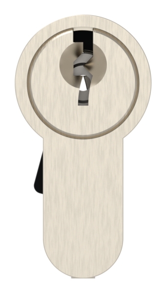 Zylinder Edelstahloptik 42 mm mit 3 Schlüssel