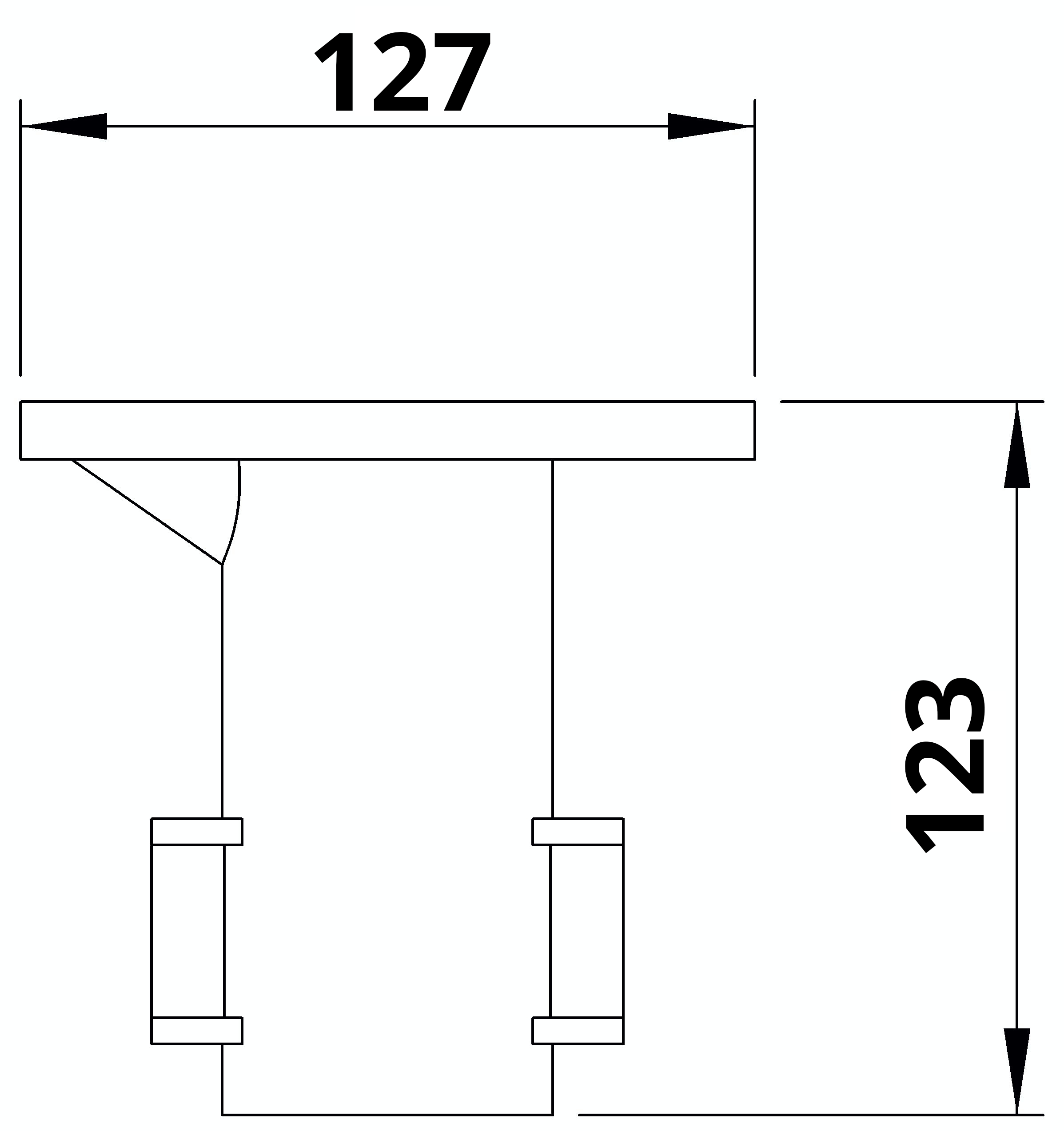 Rohrverbinder | Bodenhülse | 134B34 | 33,7 mm | 1" | Temperguss u. Elektrogalvanisiert