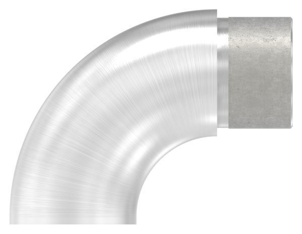 Endbogen V2A Ø 33-7 x 2-0 mm 90° flach-11-3692.4