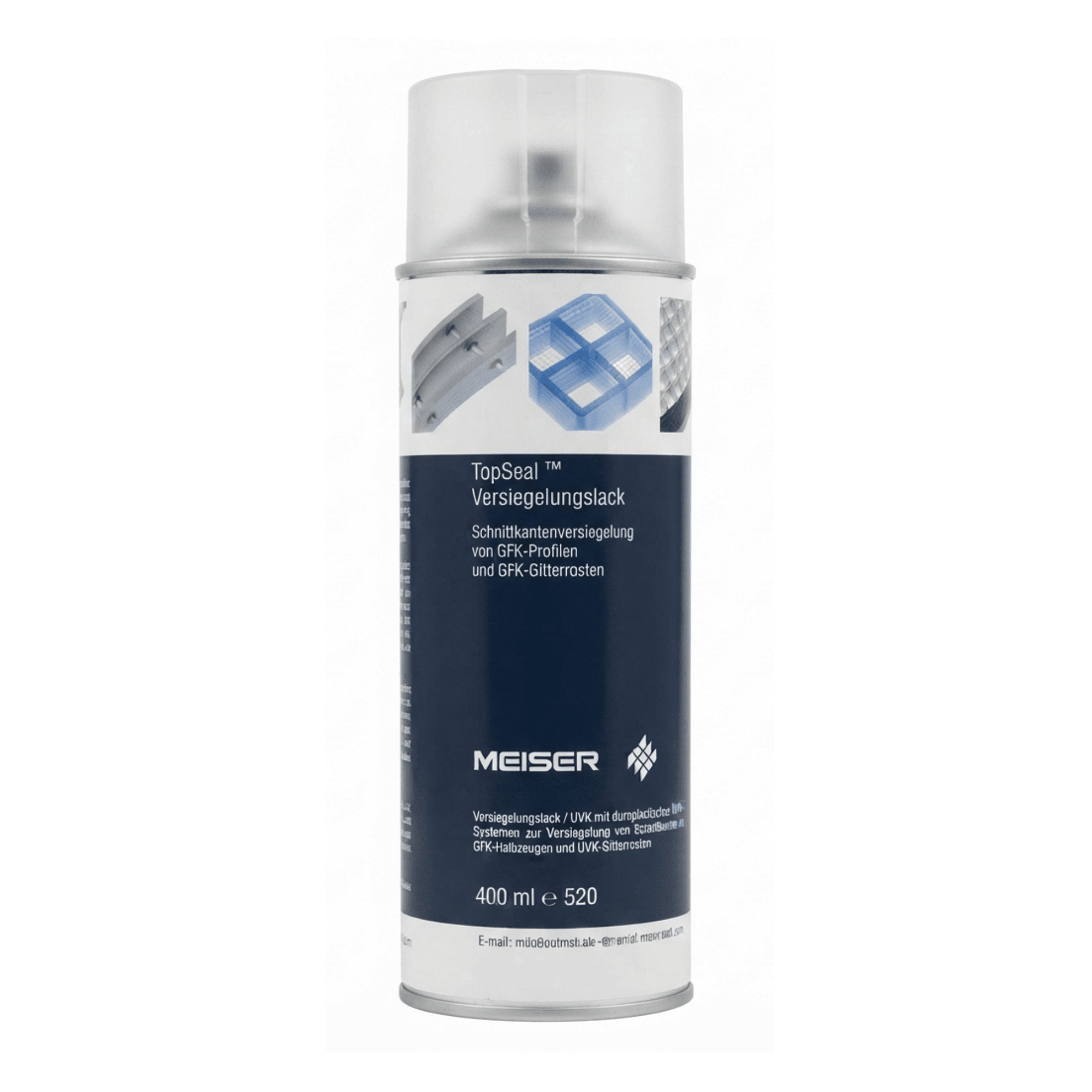 MEISER TopSeal Versiegelungslack 400 ml - RAL 1018 - fuer GFK-Schnittkanten-GFK-L1018
