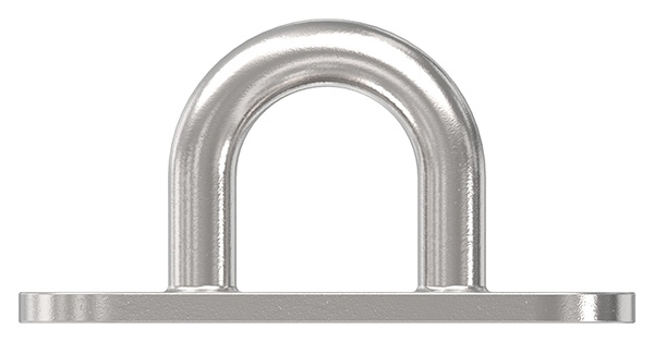 Befestigungsoese Edelstahl V4A 5 mm Rundeisen mit ovaler Platte- 2 Bohrungen-88.11100074005