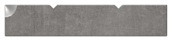 Flacheisen | 2x gerillt | Länge: 6000 mm | Material: 40x8 mm | Stahl (Roh) S235JR