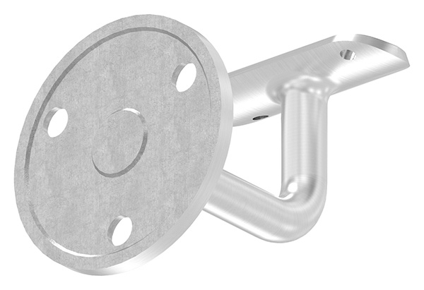 Handlaufhalter V2A Rohr 42-4 mm Ronde 70x5 mm Wandabstand 75 mm verschweisst-88-1150367.240