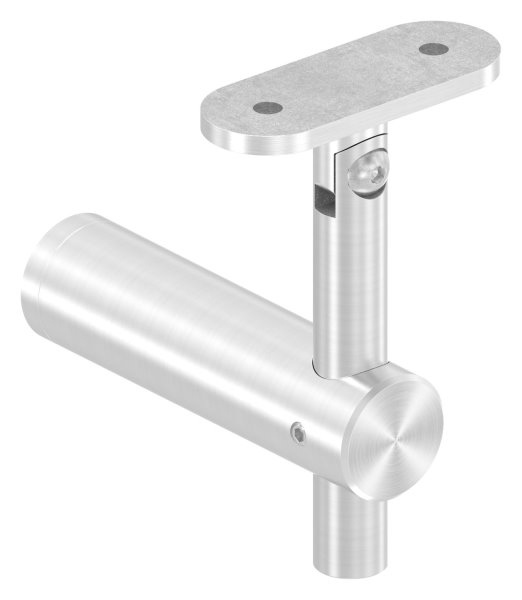 Handlaufhalter V2A Wandabstand 80 mm Gelenk flach fuer Rohr-11-2057.4