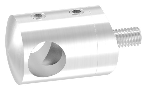 Querstabhalter V2A Edelstahl – Anschluss 48-3 mm fuer Rundstaebe 12 mm inkl- Schrauben-11-1037.4