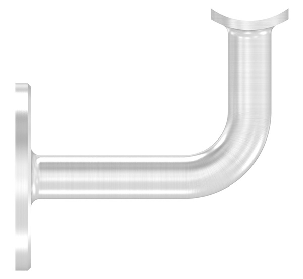 Handlaufhalter V2A fuer Rohr 42-4 mm- Ronde 60x5 mm- Wandabstand 75 mm- mit Kabeldurchfuehrung-88-1150218-240.42