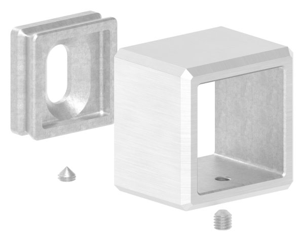 Wandbefestigung für Quadratrohr 30 x 30mm
