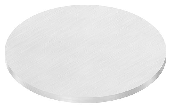 Ronde | Maße: Ø 140x6 mm | | V2A mit Längsschliff