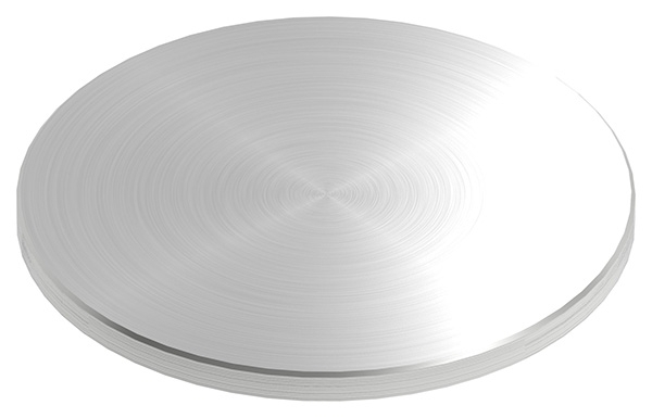 Ronde | Maße: Ø 150x8 mm | mit Rundschliff + Fase | V2A