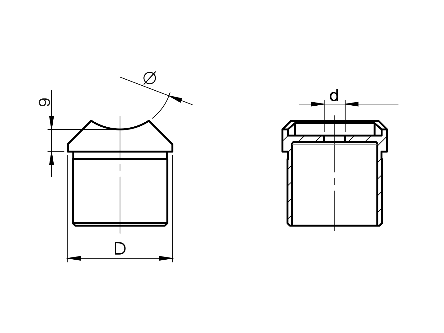 Rohrsattel zum Kleben für Rundrohr Ø 42,4x2,0 mm V2A