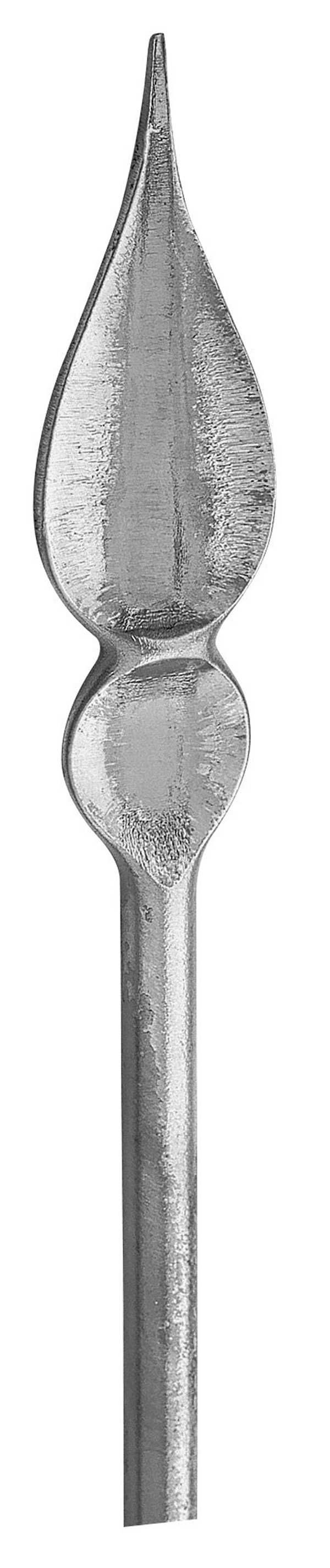 Zaunspitze | Höhe: 200 mm | Material: Ø 14 mm | Stahl S235JR, roh