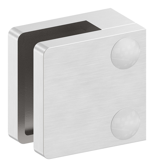 Glasklemme 30x30x18 mmFlach, für 8,00 mm ESG Glas