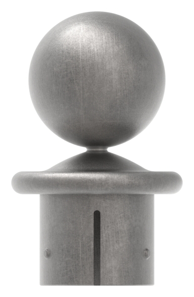 Kugelrohrknopf fuer Ø 60-3x2-5-2-9 mm - Stahl S235JR- roh-30-2803.8